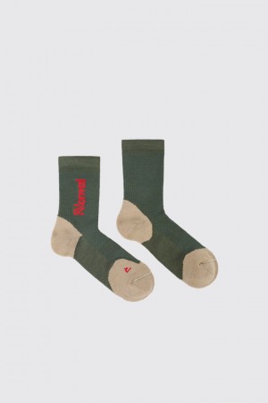 NNormal Merino socks 2 N2AMS02-003 Green | LYCPM9235