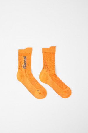 NNormal Merino socks N2AMS01-002 Socks Orange | WTFAZ3274