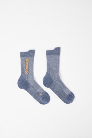 NNormal Merino socks N2AMS01-003 Socks Blue | CRKZF9241